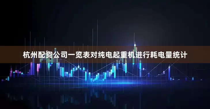 杭州配资公司一览表对纯电起重机进行耗电量统计